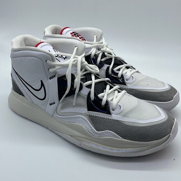Mens Nike Kyrie Irving 8 Infinity White University Red Black CZ0204-101 NWOB - Picture 2 of 4